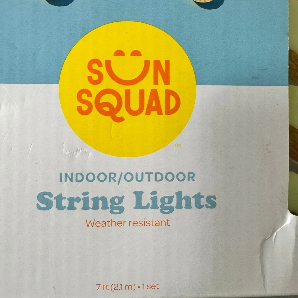 Sun Squad Pineapple String Lights Indoor Outdoor 10 Lights Incandescent
